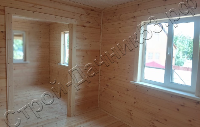 4 Каркасно-щитовой дом Д-150, 8х7м, 56 М², Московская область, Рузский район, СНТ «Томшина гора» (8)